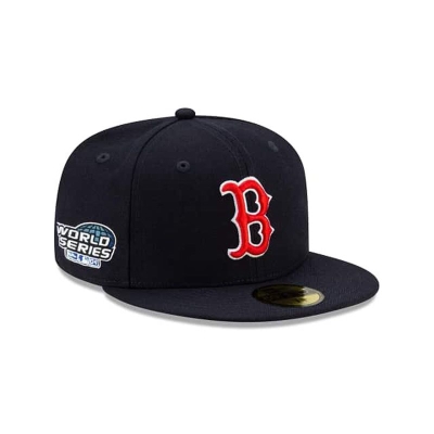 Blue Boston Red Sox Hat - New Era MLB Green Paisley Undervisor 59FIFTY Fitted Caps USA1849705